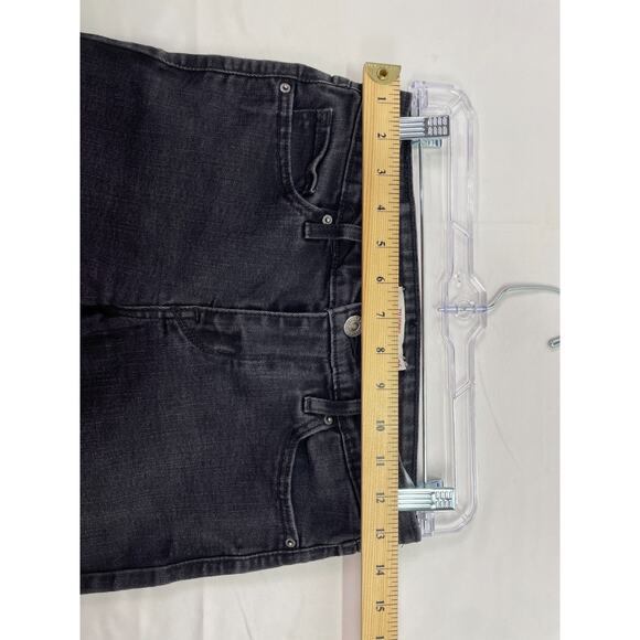 Levi's 711 Skinny Women's Black Denim Stretch 5-Pocket Ankle Mid-Rise Jeans 26 - Picture 3 of 6